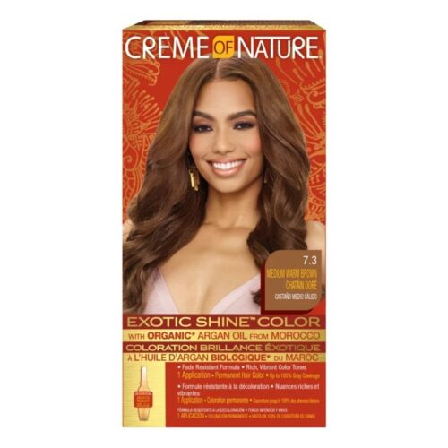 Creme of Nature Exotic Shine-Medium Warm Brown 7.3