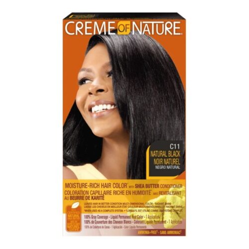 Creme Of Nature Ammonia-Free Moisture-Rich Hair Color C11-Natural Black