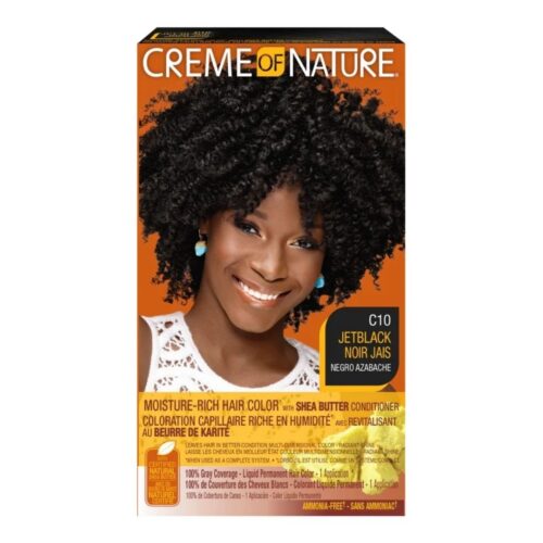 Creme Of Nature Ammonia-Free Moisture-Rich Hair Color C10-Jet Black